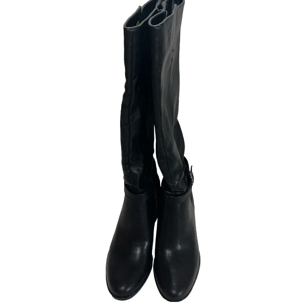 Naturalizer Women's Joslynn Knee High Heeled Boot, Black, Size‎ 9